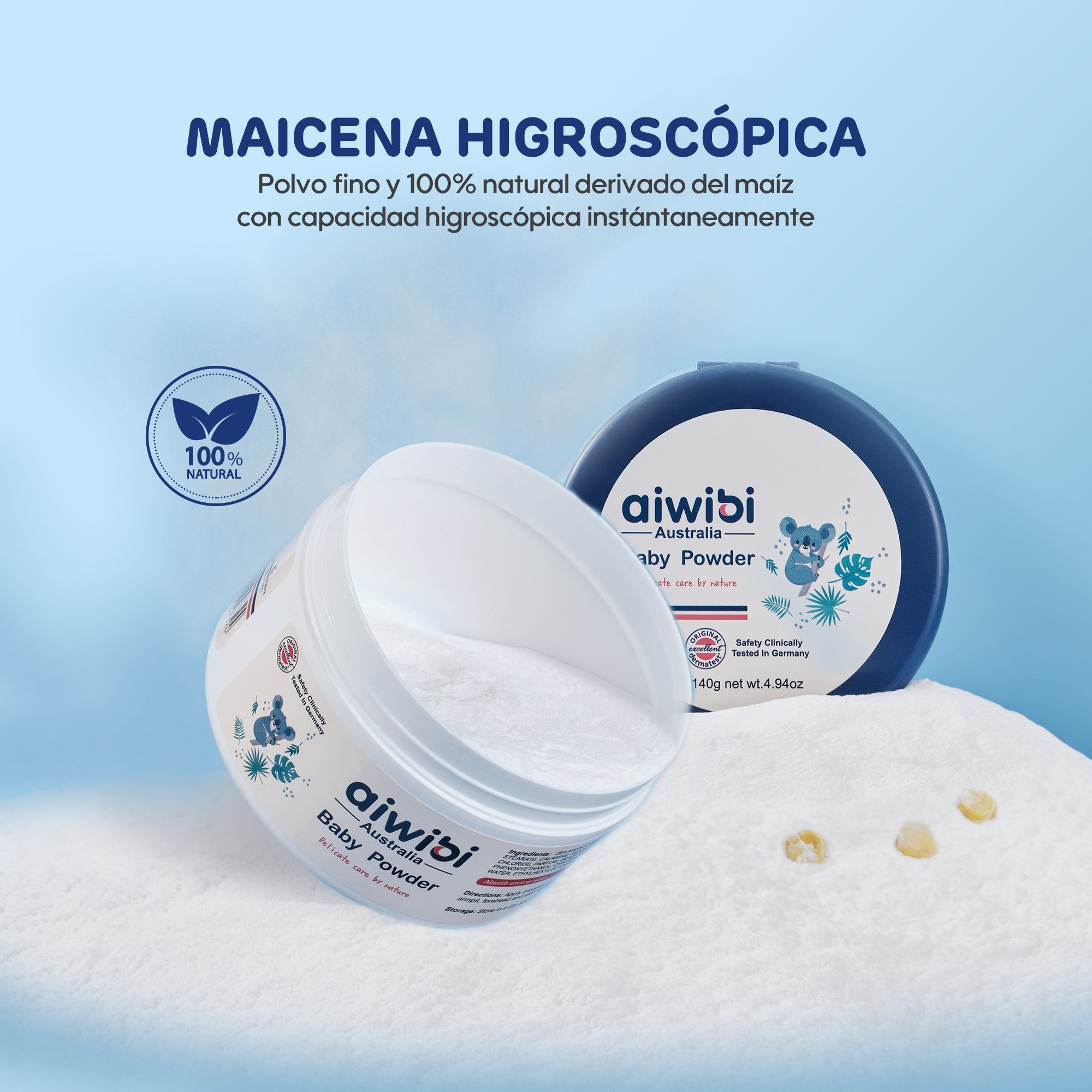 Polvo Corporal Sin Talco Aiwibi 140 g – Aiwibi Chile