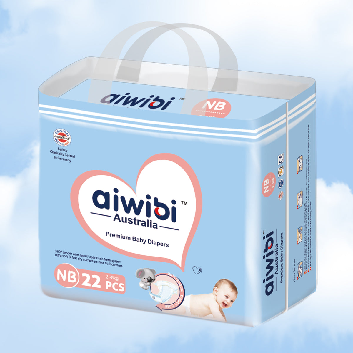 1 Paquete de Pañal para Bebés Premium